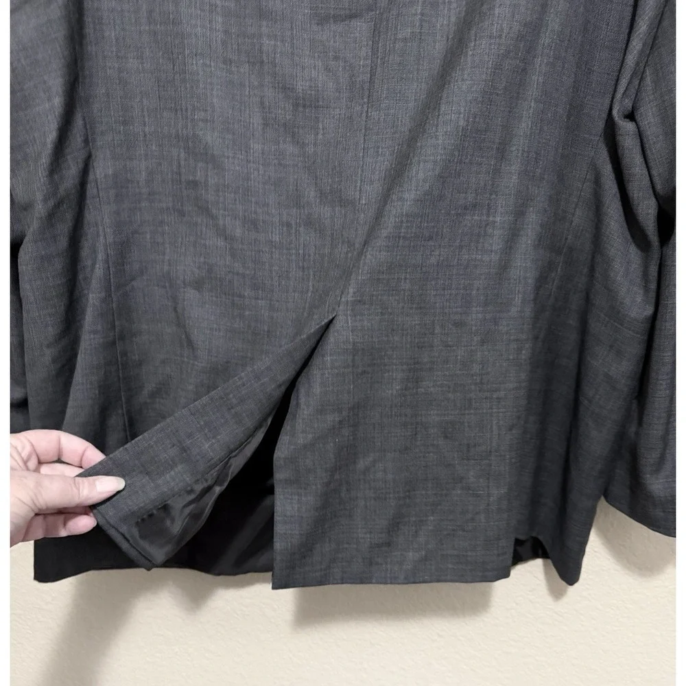 Lauren‎ Ralph Lauren Blazer Men's 50R Gray 2 Button Suit Jacket Wool